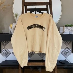 Yellow vanderbilt university crewneck large